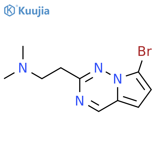 (2-{7-bromopyrrolo[2,1-f][1,2,4]triazin-2-yl}ethyl)dimethylamine structure