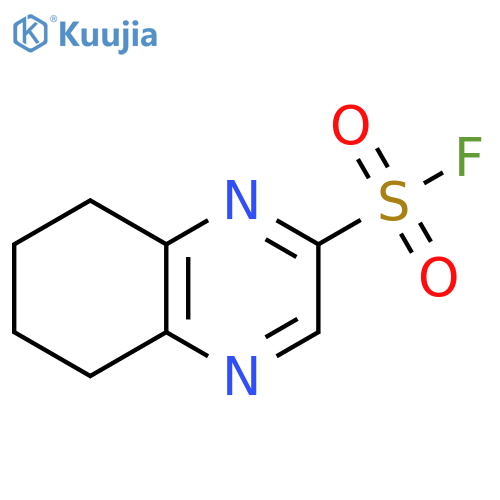 2-Quinoxalinesulfonyl fluoride, 5,6,7,8-tetrahydro- structure