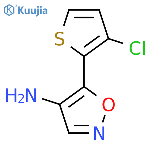 5-(3-chlorothiophen-2-yl)-1,2-oxazol-4-amine structure