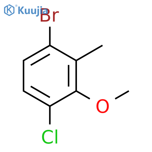 1-Bromo-4-chloro-3-methoxy-2-methylbenzene structure