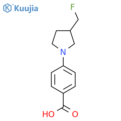 4-(3-(Fluoromethyl)pyrrolidin-1-yl)benzoic acid structure