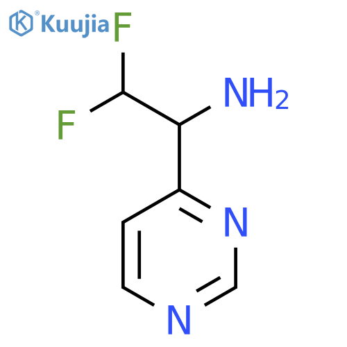 2,2-difluoro-1-(pyrimidin-4-yl)ethan-1-amine structure