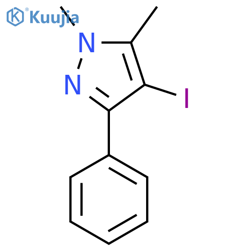 4-iodo-1,5-dimethyl-3-phenyl-1H-pyrazole structure