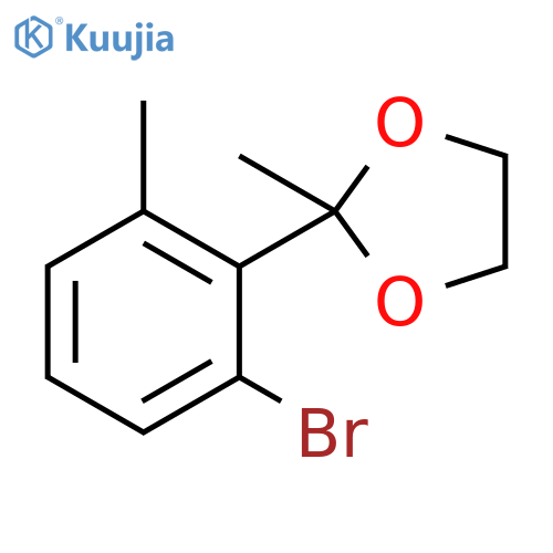 1,3-Dioxolane, 2-(2-bromo-6-methylphenyl)-2-methyl- structure