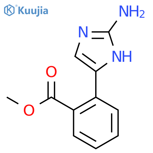 methyl 2-(2-amino-1H-imidazol-5-yl)benzoate structure