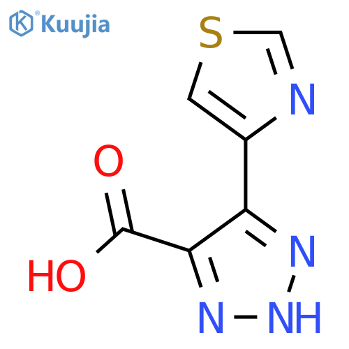 5-(1,3-thiazol-4-yl)-2H-triazole-4-carboxylic acid structure