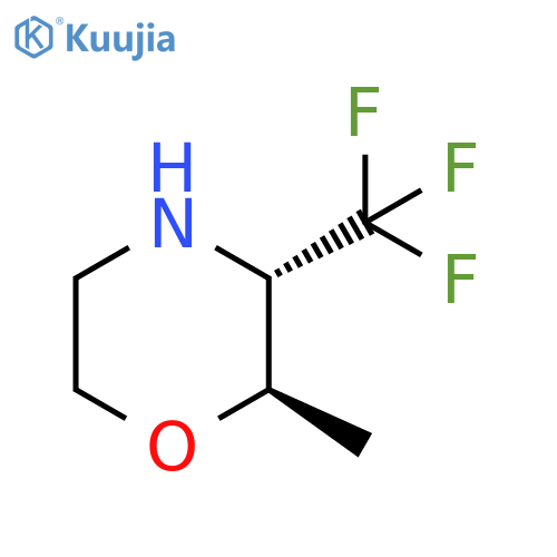 rac-(2R,3S)-2-methyl-3-(trifluoromethyl)morpholine, trans structure