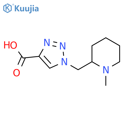 1-((1-methylpiperidin-2-yl)methyl)-1H-1,2,3-triazole-4-carboxylic acid structure
