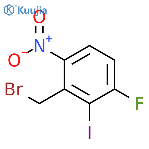 2-(bromomethyl)-4-fluoro-3-iodo-1-nitrobenzene structure