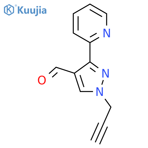 1-(Prop-2-yn-1-yl)-3-(pyridin-2-yl)-1H-pyrazole-4-carbaldehyde structure