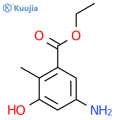 Ethyl 5-amino-3-hydroxy-2-methylbenzoate structure