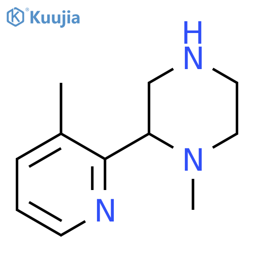 1-methyl-2-(3-methylpyridin-2-yl)piperazine structure