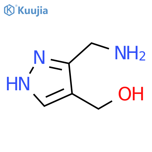 1H-Pyrazole-4-methanol, 3-(aminomethyl)- structure