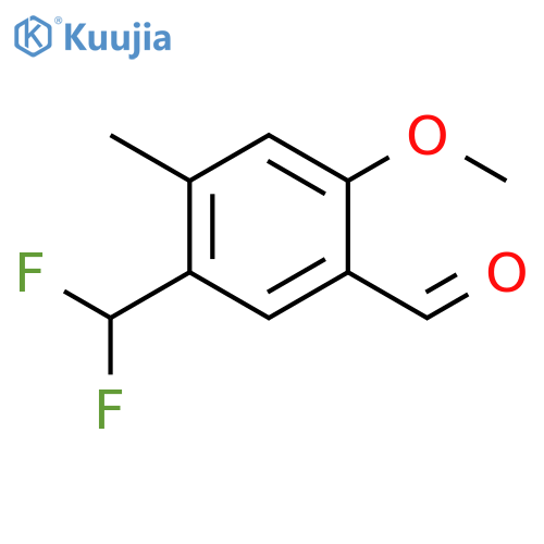 5-(Difluoromethyl)-2-methoxy-4-methylbenzaldehyde structure