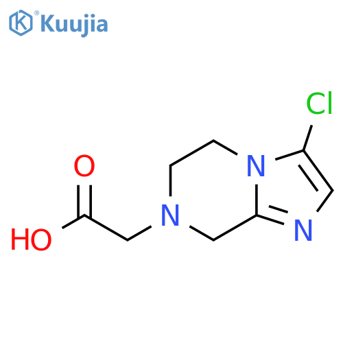 2-(3-chloro-5,6-dihydroimidazo[1,2-a]pyrazin-7(8H)-yl)acetic acid structure