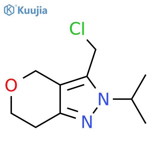 3-(Chloromethyl)-2-isopropyl-2,4,6,7-tetrahydropyrano[4,3-c]pyrazole structure