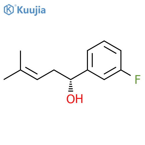(1R)-1-(3-fluorophenyl)-4-methylpent-3-en-1-ol structure