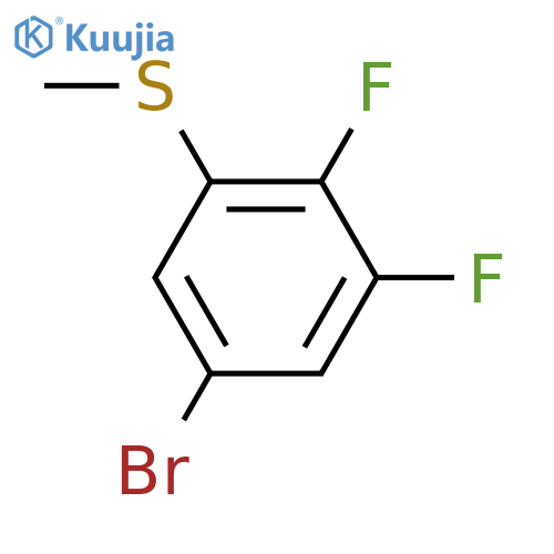 (5-Bromo-2,3-difluorophenyl)(methyl)sulfane structure
