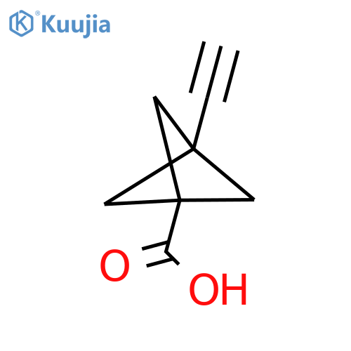 3-Ethynylbicyclo[1.1.1]pentane-1-carboxylic acid structure