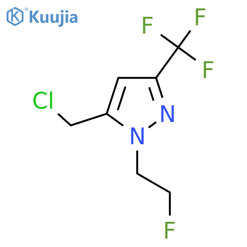 5-(chloromethyl)-1-(2-fluoroethyl)-3-(trifluoromethyl)-1H-pyrazole structure