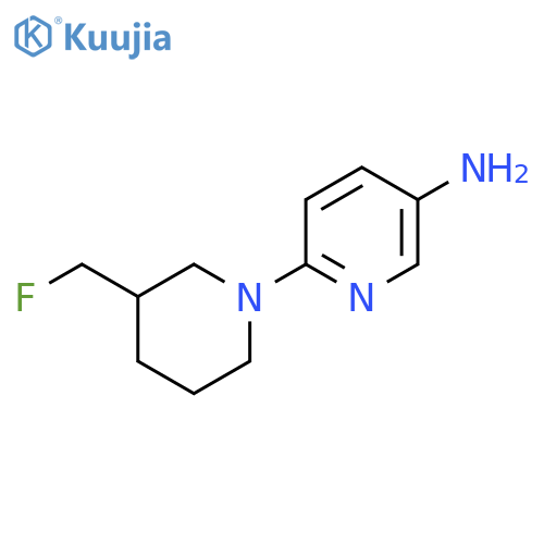 6-(3-(Fluoromethyl)piperidin-1-yl)pyridin-3-amine structure