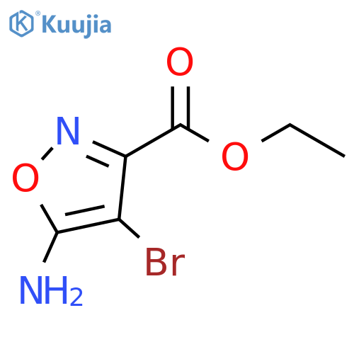 3-Isoxazolecarboxylic acid, 5-amino-4-bromo-, ethyl ester structure