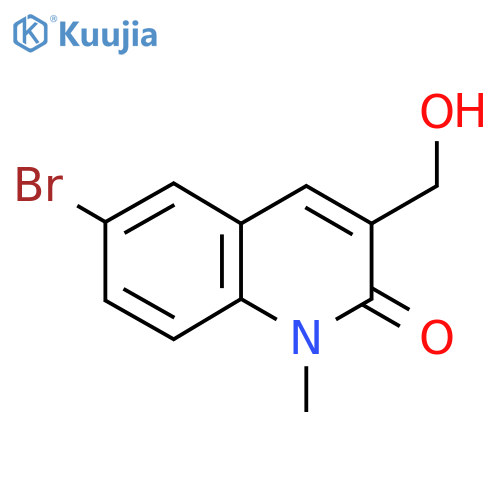 6-Bromo-3-(hydroxymethyl)-1-methylquinolin-2(1H)-one structure