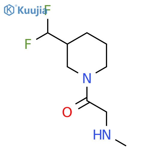 1-(3-(Difluoromethyl)piperidin-1-yl)-2-(methylamino)ethan-1-one structure