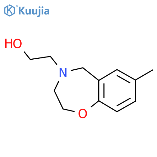 2-(7-methyl-2,3-dihydrobenzo[f][1,4]oxazepin-4(5H)-yl)ethan-1-ol structure