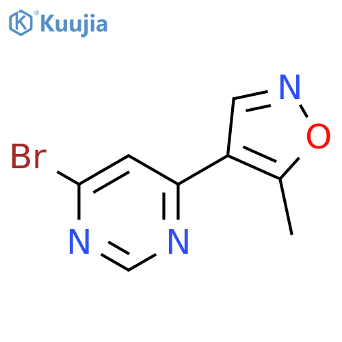 4-(6-Bromopyrimidin-4-yl)-5-methylisoxazole structure