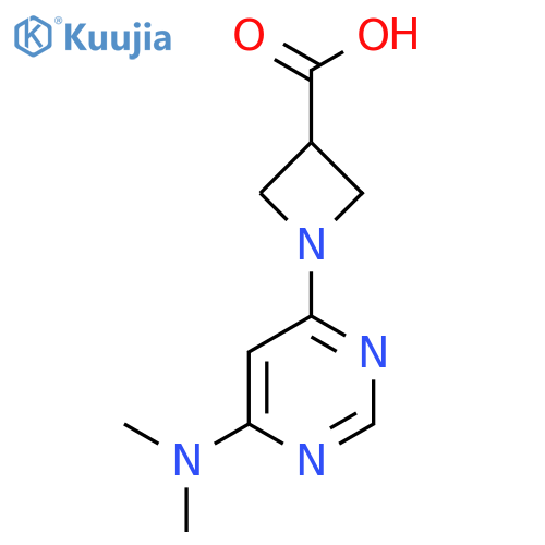 1-(6-(Dimethylamino)pyrimidin-4-yl)azetidine-3-carboxylic acid structure
