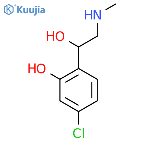 5-chloro-2-1-hydroxy-2-(methylamino)ethylphenol structure