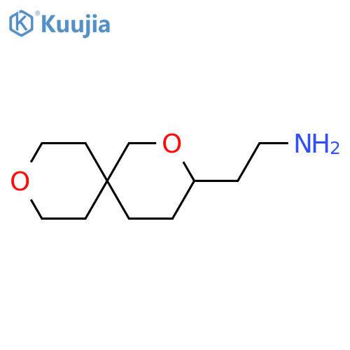 2-{2,9-dioxaspiro[5.5]undecan-3-yl}ethan-1-amine structure