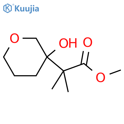 Methyl 2-(3-hydroxyoxan-3-yl)-2-methylpropanoate structure