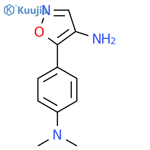 5-4-(dimethylamino)phenyl-1,2-oxazol-4-amine structure