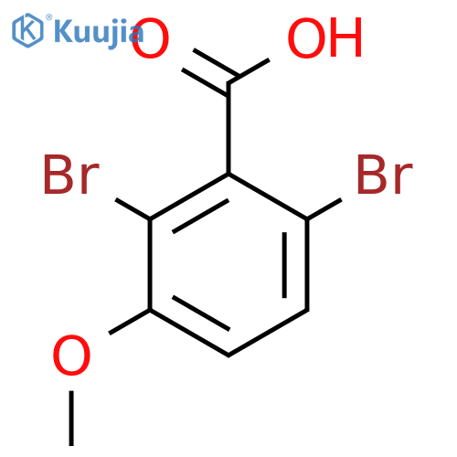 2,6-Dibromo-3-methoxybenzoic acid structure
