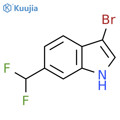 3-Bromo-6-(difluoromethyl)-1H-indole structure