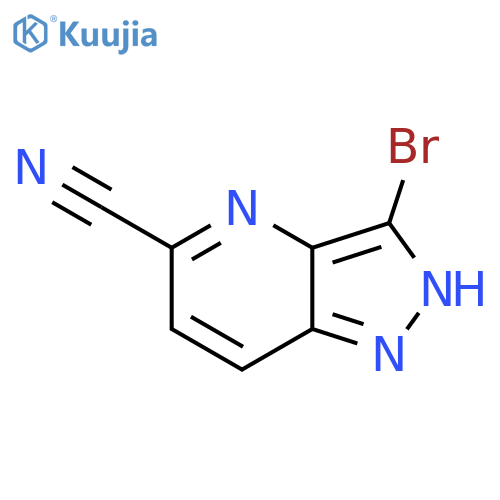 3-Bromo-1H-pyrazolo[4,3-b]pyridine-5-carbonitrile structure