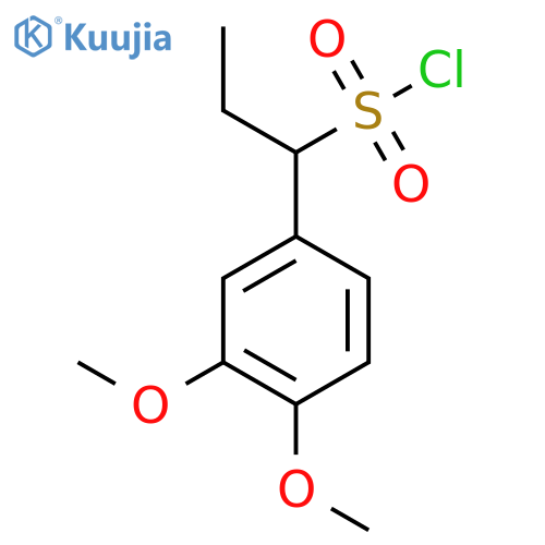 1-(3,4-Dimethoxyphenyl)propane-1-sulfonyl chloride structure