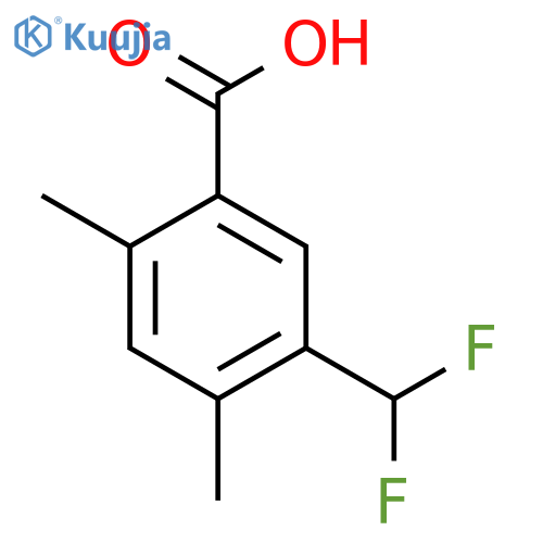 5-(Difluoromethyl)-2,4-dimethylbenzoic acid structure