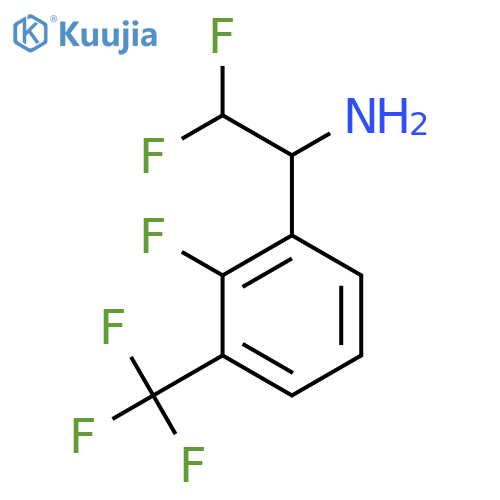 2,2-difluoro-1-2-fluoro-3-(trifluoromethyl)phenylethan-1-amine structure