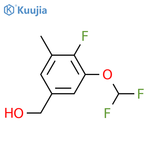 (3-(Difluoromethoxy)-4-fluoro-5-methylphenyl)methanol structure