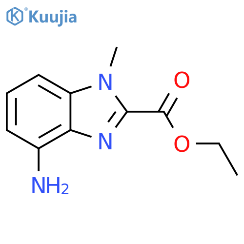 1H-Benzimidazole-2-carboxylic acid, 4-amino-1-methyl-, ethyl ester structure