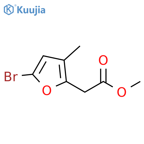 methyl 2-(5-bromo-3-methylfuran-2-yl)acetate structure
