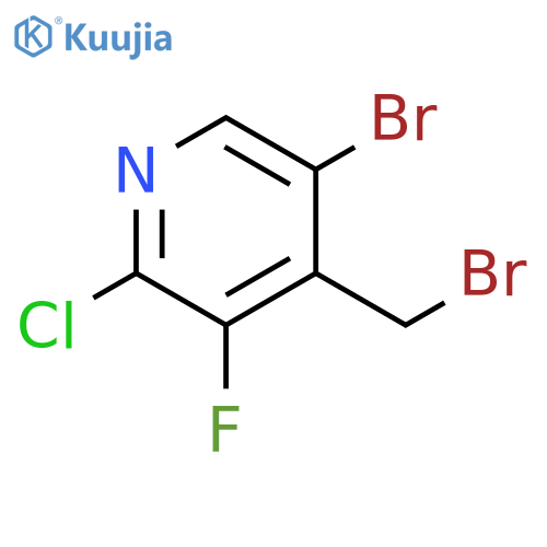 Pyridine, 5-bromo-4-(bromomethyl)-2-chloro-3-fluoro- structure