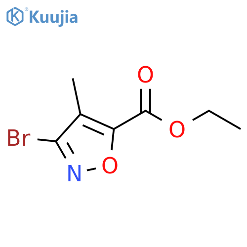 5-Isoxazolecarboxylic acid, 3-bromo-4-methyl-, ethyl ester structure