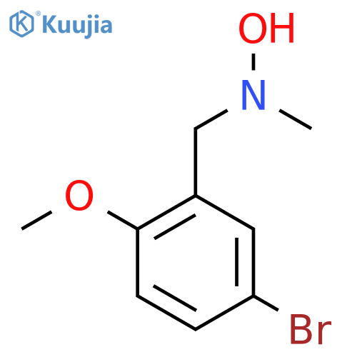 N-(5-bromo-2-methoxyphenyl)methyl-N-methylhydroxylamine structure