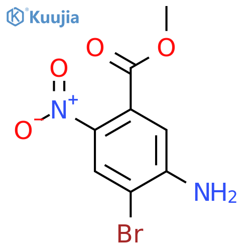 Methyl 5-amino-4-bromo-2-nitrobenzoate structure