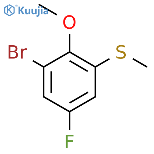 (3-Bromo-5-fluoro-2-methoxyphenyl)(methyl)sulfane structure