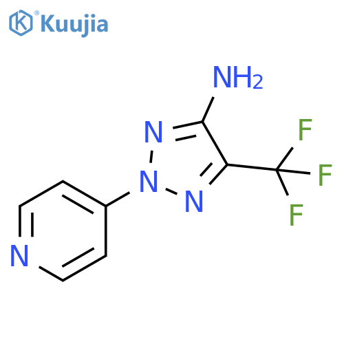 2H-1,2,3-Triazol-4-amine, 2-(4-pyridinyl)-5-(trifluoromethyl)- structure